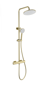 Душевая стойка Wonzon & Woghand WW-B3051-A-BG с термостатом, золото