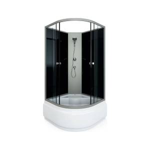 Душевая кабина Arcus Style S-02G 90x90x195, задние стекла - черные, фронтальные - серые тонированные