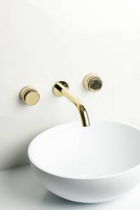 Смеситель для раковины Boheme Aura 152-2-G-A золото
