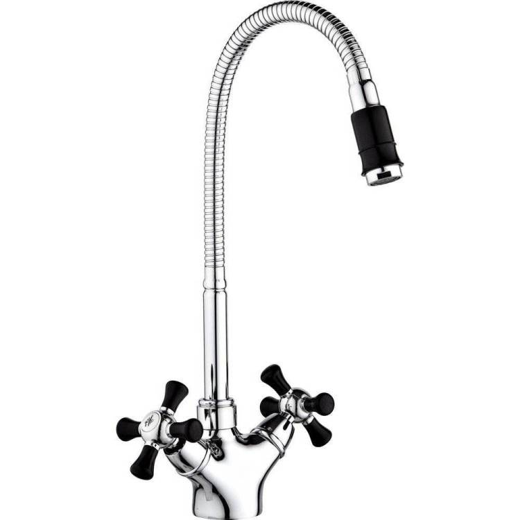 Смеситель для кухни РМС SL92BL-279F черный, хром