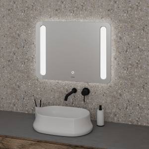 Зеркало Grossman LARA 700x700x45 LED с сенсорным выключателем и гравировкой