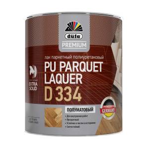 Лак паркетный полиуретановый Dufa Premium PU Parquet Laquer D334 полуматовый 0.75 л