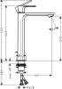 Смеситель для раковины Hansgrohe Rebris E 72581670 черный фото 2