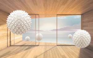 3D Фотообои Artegrafico «Футуристичная терраса» ABS-026 акварель