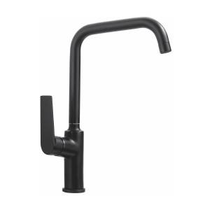 Смеситель для кухни Avrora Grand AV3821 с высоким поворотным изливом, графит