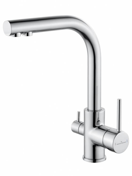 Смеситель для кухни Wonzon & Woghand WW-88458005-CR c подключением фильтра, хром