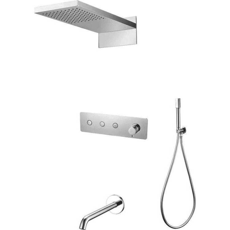 Душевой комплект Boheme Fusion 130-2-CR хром, с внутренней частью