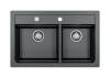 Мойка кухонная Alveus Granital Atrox 50 1132002 Carbon - G91 с сифоном, 79x50