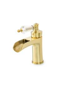 Смеситель для раковины Boheme Vogue 201-SW бронза с прозрачным SW