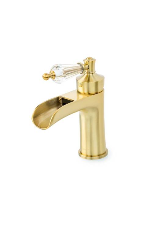 Смеситель для раковины Boheme Vogue 201-SW бронза с прозрачным SW