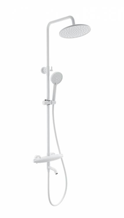 Душевая стойка Wonzon & Woghand WW-B3031-A3-MW с термостатом, белый