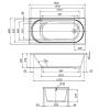 Ванна акриловая AM.PM X-Joy W94A-150-070W-A 150х70 см с каркасом фото 12