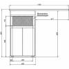 Тумба с раковиной Aquanet Токио 110 R 239207 напольная, белый фото 16