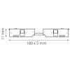 Соединитель трековый однофазный регулируемый гибкий Lightstar Linea 506157 фото 2