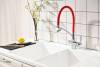 Смеситель для кухни Lemark Comfort LM3070C-Red с гибким изливом фото 4