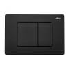 Унитаз с инсталляцией Abber Rechteck AC1219TC-AC0105-AC0120MB безободковый, сиденье микролифт, кнопка черная матовая фото 6