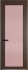 Межкомнатная дверь Profil Doors 1 AGP цвет профиля Деорэ, стекло безопасное 6 мм мору розовое 600x2000