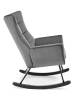 Кресло-качалка Halmar Bazalto V-CH-BAZALTO-FOT-POPIELATY серый фото 3