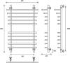 Полотенцесушитель водяной Energy Ideal Modus 100x50 фото 3