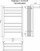 Полотенцесушитель электрический Terminus Аврора П8 50x80 КС, с полкой, черный муар фото 4