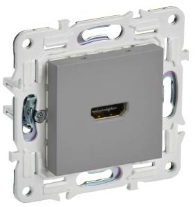 Розетка HDMI IEK Skandy SK-H10-K03 серый