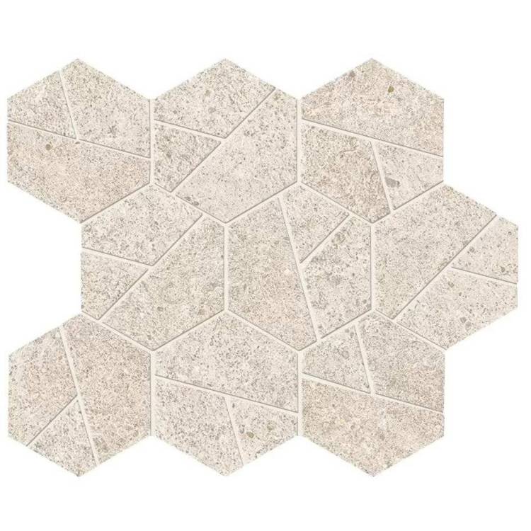 Мозаика Atlas Concorde Boost Stone A67I White Mosaico Hex 25x28.5