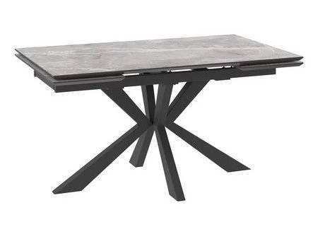 Стол Дик DikLine AKE160 00-00073551 stone grey st cer/черный 160x90