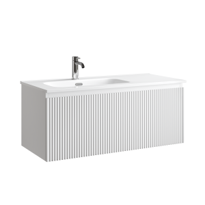 Тумба под раковину Sancos Snob R 1.0 SNR1.0100LW c одним ящиком Soft close, Bianco, 99.5x44.5x40.6