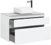 Тумба под раковину Aquanet Nova Lite 100 242581 2 ящика, белый глянец фото 14