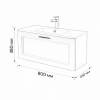 Тумба с раковиной Terminus Classik CLA10801900301O белый, 80x38 фото 3