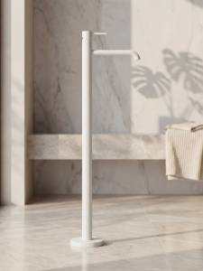 Смеситель для раковины AltroBagno Биланча (Bilancia) 010306 MW напольный, белый матовый