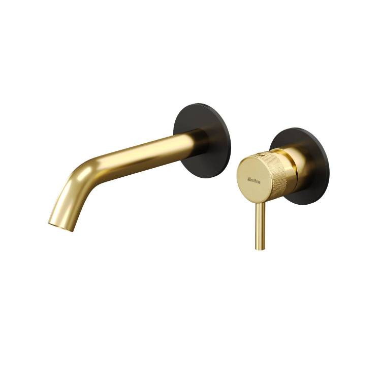 Смеситель для раковины Allen Brau Priority 2.0 5.31030-31GB золотой, черный
