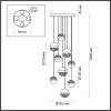 Каскадная люстра Odeon Light Roni 5037/84L фото 3