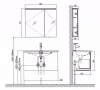 Зеркало-шкаф Arrow AMJD9G31008G-XZ бежевый, 80x72 фото 4