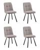 Набор из 4 стульев Stool Group Trell OS-2445-5 Bregocv-34 brown DUAL X4 коричневые