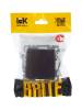 Розетка 1-местная с заземлением, шторками и крышкой IEK Brite BR-R16-16-K45 темная бронза фото 9