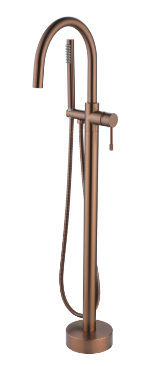 Смеситель для ванны Boheme Uno 469-BRB напольный, Brushed Bronze