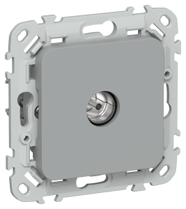 ТВ-розетка оконечная тип M IEK Flite FI-A13-O-K03 серый