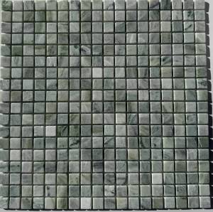Мозаика Pixel Mosaic Мрамор PIX 311 Jet Green 1.5x1.5 Матовая 30.5x30.5х4