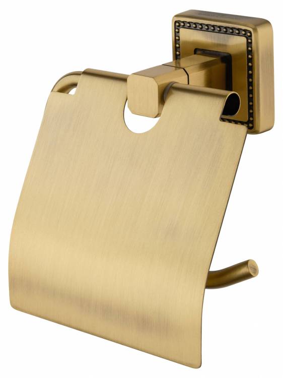 Держатель для туалетной бумаги Wonzon & Woghand WW-7226 с крышкой, бронза