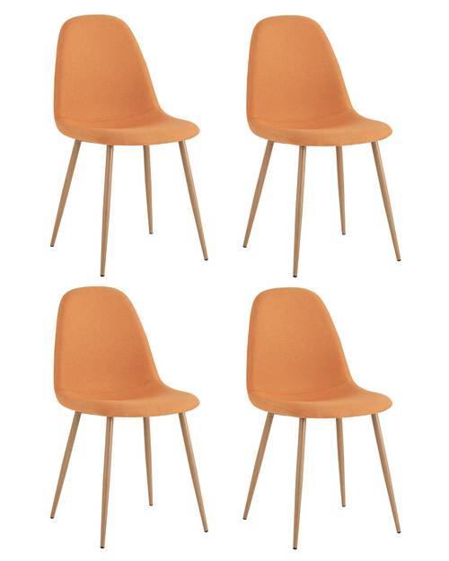 Набор из 4 стульев Stool Group Валенсия SN OS-001 1009-12 X4 оранжевый