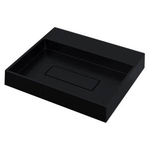 Раковина Uperwood Tanos Quartz RTanosQuartz50K без отверстия для смесителя, космос, 50x42.5