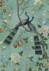 Фреска Ortograf Flora 31260 Two peacocks dark green Флорентина Суперфасад FFSO