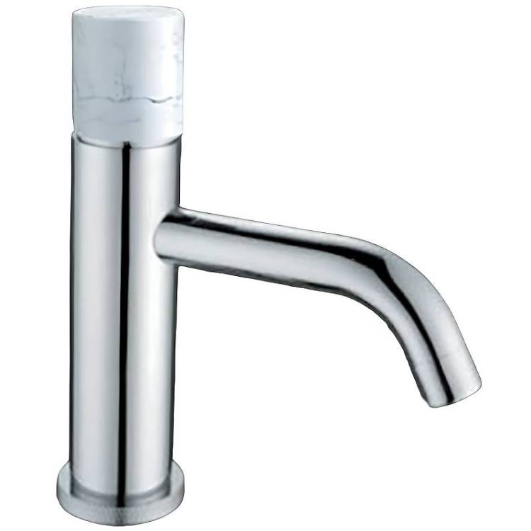 Смеситель для раковины Boheme Stick 121-CR-MR-W Chrome Mramor White
