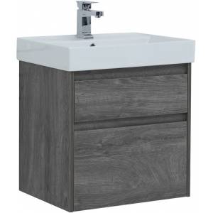 Тумба с раковиной Aquanet Nova Lite 60 245241 подвесная, дуб рошелье