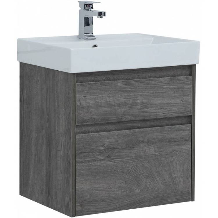 Тумба с раковиной Aquanet Nova Lite 60 245241 подвесная, дуб рошелье