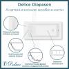 Ванна из искусственного камня Delice Diapason DLR330066-G 175x75, белая глянцевая, без ножек фото 8