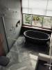 Душевая перегородка MaybahGlass MGD-731-5ш 79x195, стекло сатин 8 мм, профиль хром матовый фото 3