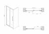 Душевая дверь Abber Schwarzer Diamant AG30140MH Хром фото 5