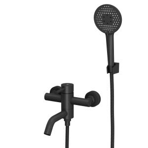 Смеситель для ванны Rush Melos SUS1101-44Black черный